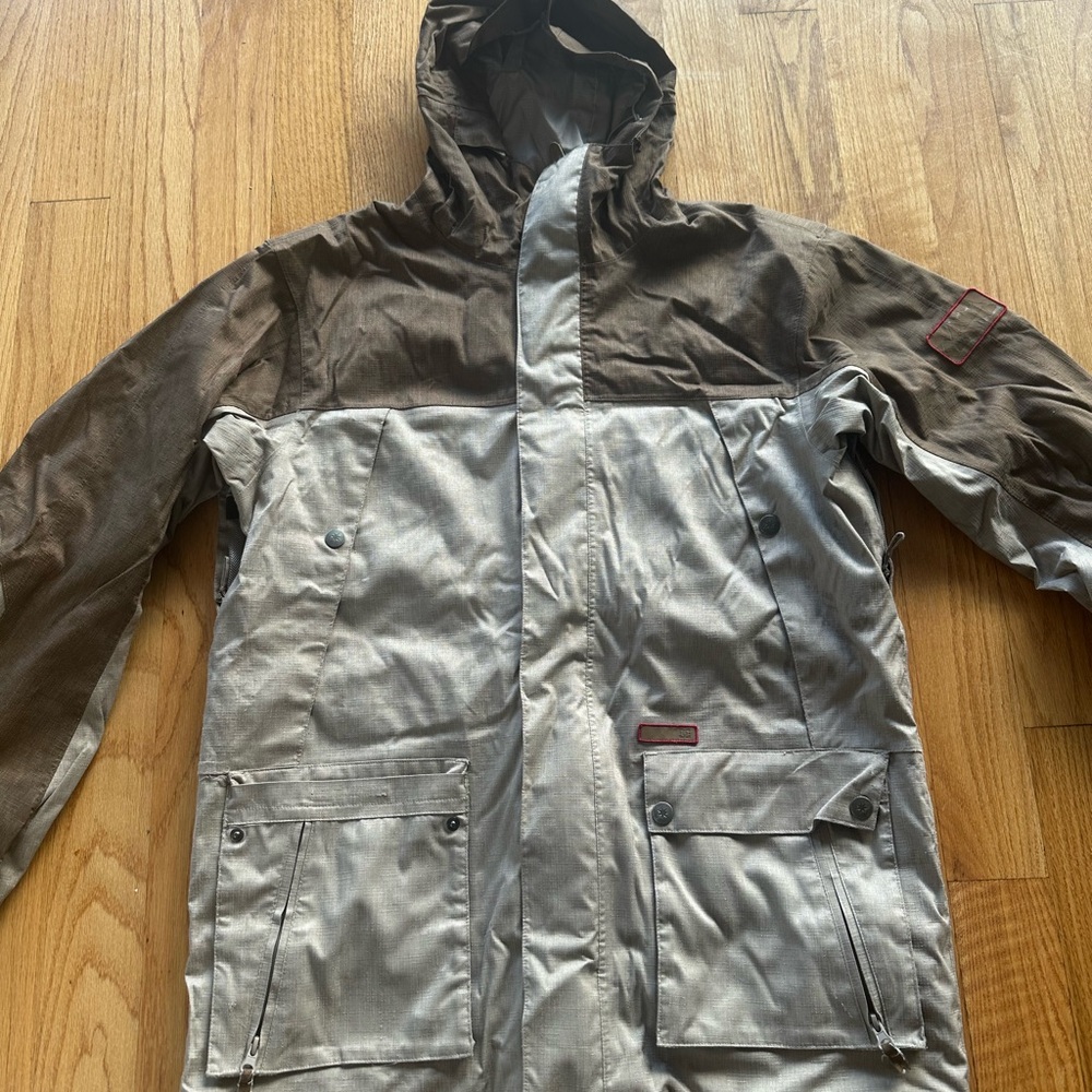 DC Men's Two-Tone Hooded Raincoat